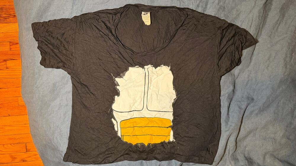 egeta Graphic Boxy Black T-Shirt Size Small